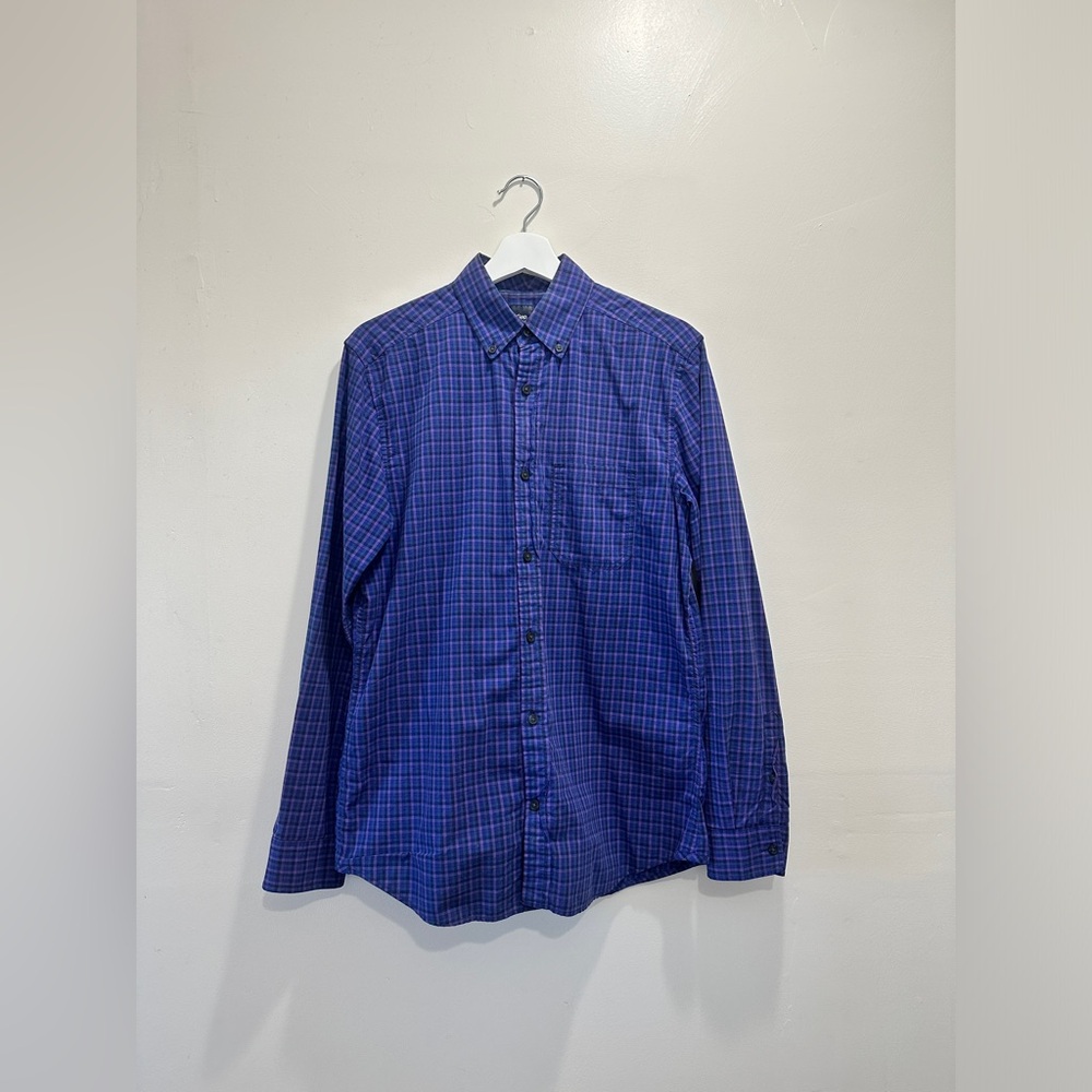 Purple checkered Gap shirt in Small
